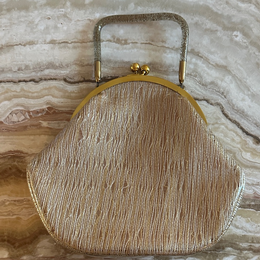 Vintage 60’s Gold & Silver Kisslock Bag